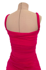 Spring 1990 Giorgio di Sant Angelo Pink Stretch Bodysuit & Skirt