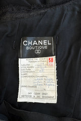 c.Fall 1991 Chanel by Karl Lagerfeld Strapless Mini Dress w Full Net Skirt
