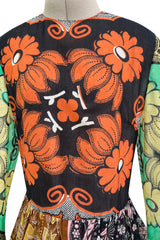 Iconic Spring 2015 Valentino Printed Tiered Runway Dress by Maria Grazia Chiuri & Pier Paolo Piccioli