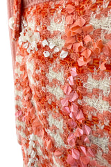 Phenomenal Spring 2001 Chanel by Karl Lagerfeld Runway Cashmere & Sequin Top & Skirt Set