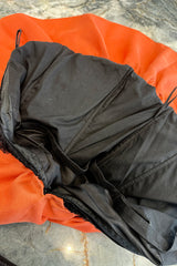 Spring 1987 Yves Saint Laurent Runway Strapless Dotted Net Mini Dress w Coral Skirt