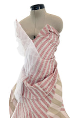 Fall 2005 Vivienne Westwood 'Propaganda' Runway Stripe & Tulle Corset & Skirt Dress Set