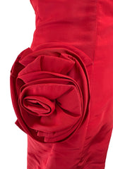 Modern Valentino by Pierpaolo Piccioli Homage to the Fall 2004 Runway Look 53 Strapless Red Silk Dress