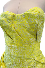 Rare Fall 2007 Nina Ricci by Olivier Theyskens Runway Look 38 Gold Metal Thread Dress
