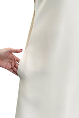 Recent Ivory Valentino by Pier Paolo Piccioli w Draped Cape Back Panel & Bare Upper Back