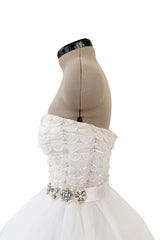 Pretty Fall 2011 Oscar de la Renta Runway White Tulle, Sequin & Rhinestone Dress