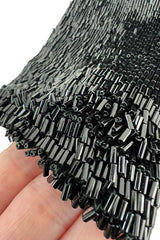 Fall 1975 John Anthony Couture Runway Sample Dress W Black Hand Beading