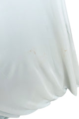 Fantastic 1973 Halston Runway Pale Blue Green Double Layer Silk Jersey Sleeveless Tank Dress