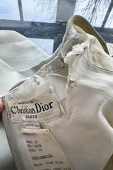 Documented Spring 1969 Christian Dior by Marc Bohan Haute Couture Stiffened Silk A-Line Dress