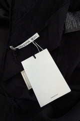 Fall 2019 Alessandra Rich Black Version of Runway Look 46 Bias Cut Silk & Sequin Lace Dress