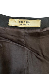 Spring 2005 Prada Runway & Ad Canmpaign Brown Silk Jacket w Extensive Beading & Embellishments