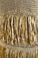 Dreamiest Cruise 2011 Chanel by Karl Lagerfeld Gold Ribbon & Metallic Gold Cord Knit Dress