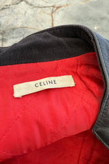 Celine by Phoebe Philo Leather Motorcycle Jacket w Silver Hardware