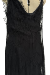 Prettiest Fall 2006 Christian Dior by John Galliano Black Silk & Net Dress w Beaded Detail