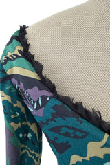 Fabulous Fall 2011 Emilio Pucci by Peter Dundas Runway Look 3 Green Print Corset Front Dress