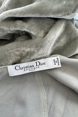 Important Fall 2006 Christian Dior by John Galliano Pale Silver Grey Version of Runway Look 41 Dress