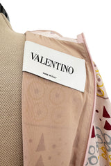 Fall 2016 Valentino by Pierpaolo Piccioli & Maria Grazia Chiuri Runway Look 26 Dusty Pink Printed Silk Dress