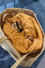 Amazing 1950s Elizabeth Arden Old Hollywood Metallic Gold Playsuit Jumpsuit