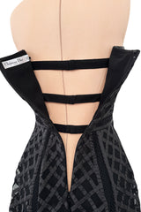 Prettiest 2010s Christian Dior by John Galliano Strapless Dress w Embroidered Flowers & Ribbon