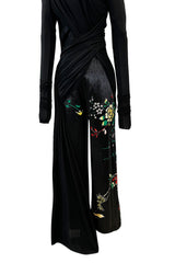 Masterpiece Fall 2001 Jean Paul Gaultier Runway Haute Couture Beaded & Embroidered Pant w Silk Jersey Top Set