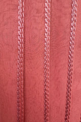 Chanel 1975-76 Haute Couture Top Stiched Pink with Belt - 13.5" W