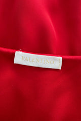 Prettiest 2000s Valentino by the Original Mr Valentino Red Dress w Bows & V Front