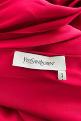 Gorgeous Pre-Fall 2010 Yves Saint Laurent by Stefano Pilati Red Bias Cut One Shoulder Dress