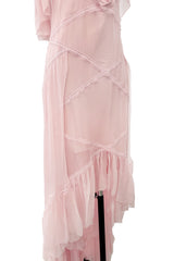 Spring 2005 Chanel by Karl Lagerfeld Runway Softest Pale Pink Floating Silk Chiffon Dress