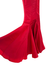 Modern Valentino by Pierpaolo Piccioli Homage to the Fall 2004 Runway Look 53 Strapless Red Silk Dress