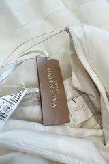 Dreamiest Spring 2008 Valentino Ivory Silk Organza Strapless Wedding Dress w Beaded Lace & Ruffle Skirt