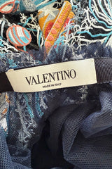 Pre-Fall 2015 Valentino by Maria Grazia Chiuri & Pierpaolo Piccioli Embroidered & Net Cosmos Skirt