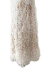 Extraordinary Resort 2020 Valentino by Pierpaolo Piccioli Ivory Silk Beaded Feather Dress