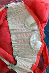 Spring 2012 Oscar de la Renta Runway Look 53 Coral Orange Chiffon One Shoulder Dress