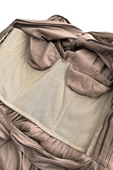 Fall 2009 Bottega Veneta by Tomas Maier Ad Campaign & Runway Muted Copper Silk Pleated Dress