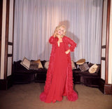 Spring 2000 Valentino Strapless Red Silk Crepe Dress Re-issue of the 1965 Couture Original