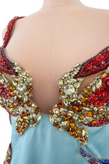 Phenomenal Spring 2021 Versace by Donatella Versace Runway Look 77 Embellished Starfish Dress