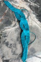 Exceptional Spring 1974 Madame Gres Haute Couture Unlabeled Documented Blue Silk Jersey Skirt & Top