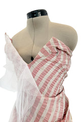 Fall 2005 Vivienne Westwood 'Propaganda' Runway Stripe & Tulle Corset & Skirt Dress Set