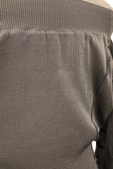 Gorgeous Fall 2004 Alexander McQueen  'Pantheon Ad Lecum' Runway Off Shoulder Knit Dress