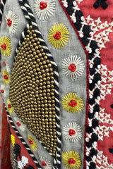 Spring 2020 Etro by Veronica Etro Runway Look 29 Printed Silk Chiffon Dress w Beaded & Embroidered Bodice