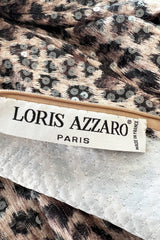 Sexiest Fall 1995 Loris Azzaro Couture Sequin Covered Leopard Print Dress w Open Cut Outs
