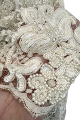 Outstanding Spring 1993 Giorgio Armani Runway Hand Beaded Sequin & Pearl Skirt & Corset Dress Set