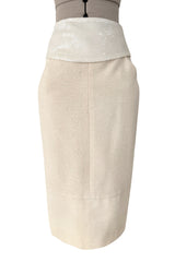 Cruise 2012 Chanel by Karl Lagerfeld Runway Look 8 Ivory Suit w Jewels, Sequin Details & Silver Thread