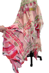 Spectacular Spring 2012 Emilio Pucci by Peter Dundas Runway Look 14 Pink Print Dress w Multi Layered Skirt