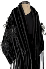 Wonderful Fall 2008 Giorgio Armani Runway Look 48 One Shoulder Velvet Dress w Wrap