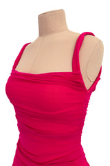 Spring 1990 Giorgio di Sant Angelo Pink Stretch Bodysuit & Skirt