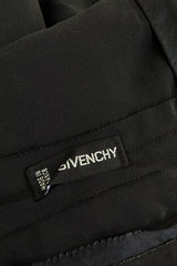 Spring 1979 Givenchy Haute Couture Runway Black Silk Chiffon Strapless Dress w Gold Sequin Bow Dress