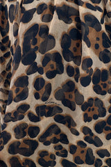 Pre-Fall 2013 Gucci by Frida Giannini Look 8 Leopard Silk Chiffon Dress w Open Back