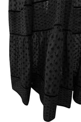 Fall 2017 Dsquared by Dean & Dan Runway High Neck Black Silk & Cotton Cape