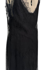 Prettiest Fall 2006 Christian Dior by John Galliano Black Silk & Net Dress w Beaded Detail